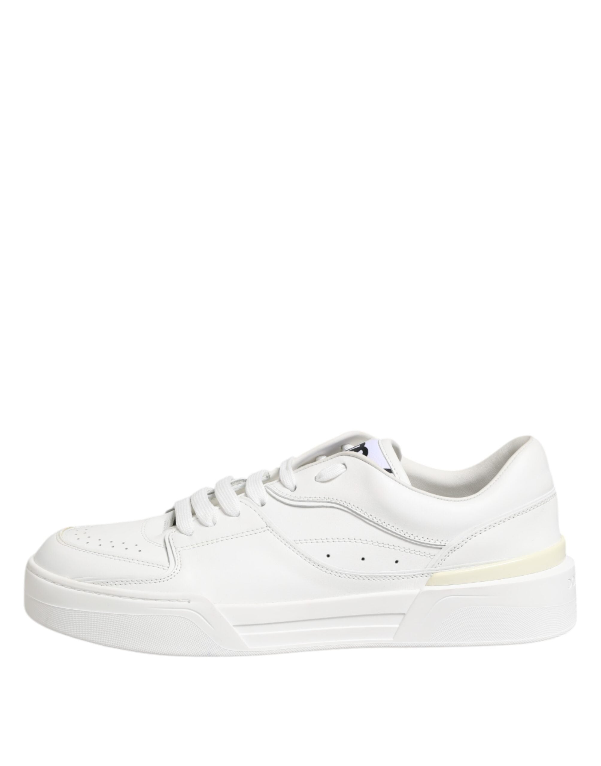 Dolce & Gabbana Weiß Miami Leder Low Top Turnschuhe Schuhe