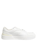 Dolce & Gabbana White Miami Leather Low Top Sneakers Shoes