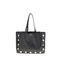 Valentino Garavani Black Calf Leather Bos Taurus Shoulder Bag