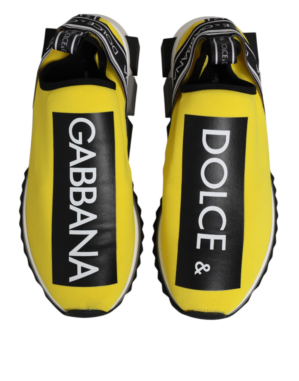 Dolce & Gabbana Gelb Logo Low Top Sorrento Turnschuhe Schuhe