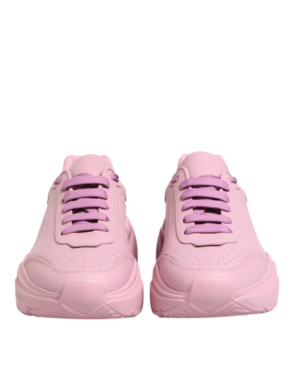 Dolce & Gabbana Pinke Leder Daymaster Low Top Sneakers Schuhe