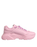 Dolce & Gabbana Pinke Leder Daymaster Low Top Sneakers Schuhe