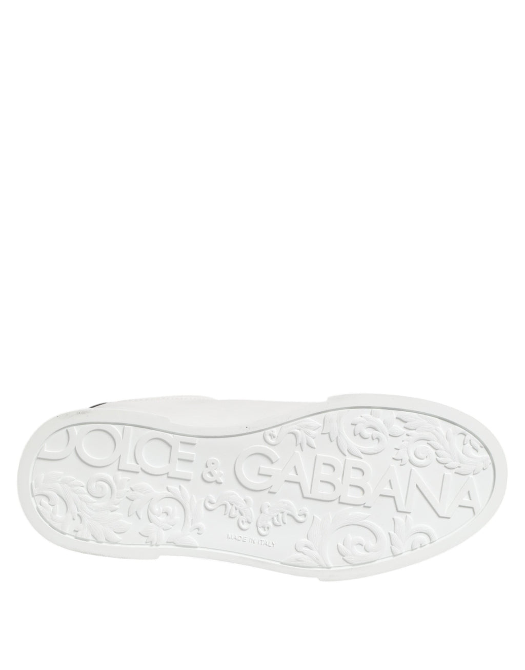 Dolce & Gabbana Weiß Crown Patch Portofino Männer Turnschuhe Schuhe