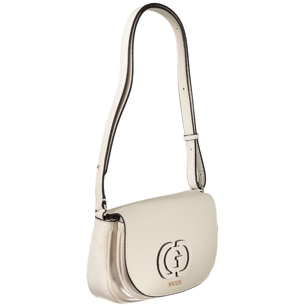 Guess Jeans Weiß Polyethylen Frauen Handtasche