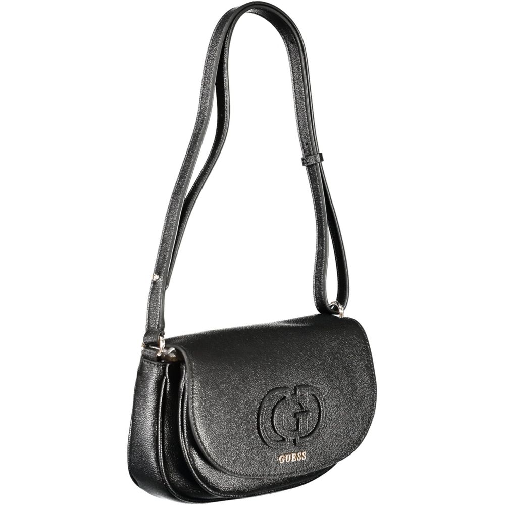 Guess Jeans Schwarz Polyethylen Frauen Handtasche