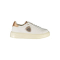 Blauer Weißes Leder Damen Sneaker