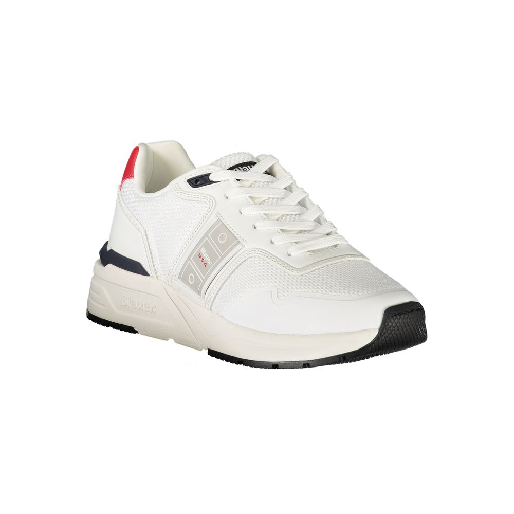 Blauer Weiß Polyester Männer Sneaker