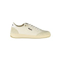 Blauer Weißes Leder Herren Sneaker