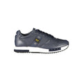 Blauer Blaue Leder Herren Sneaker