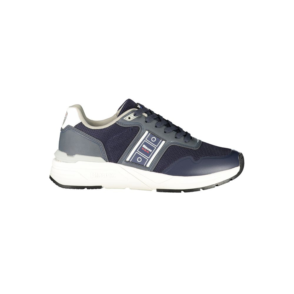 Blauer Polyester Herren Sneaker