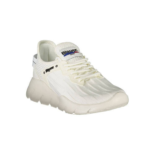 Blauer Weiß Polyester Männer Sneaker