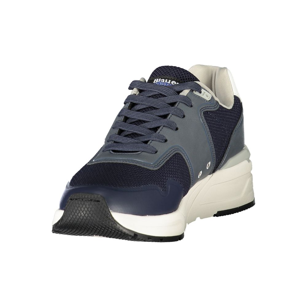 Blauer Polyester Herren Sneaker