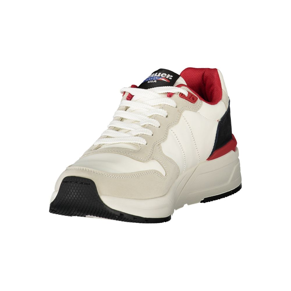 Blauer Weiß Polyester Männer Sneaker