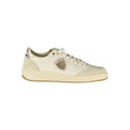 Blauer Weißes Leder Damen Sneaker