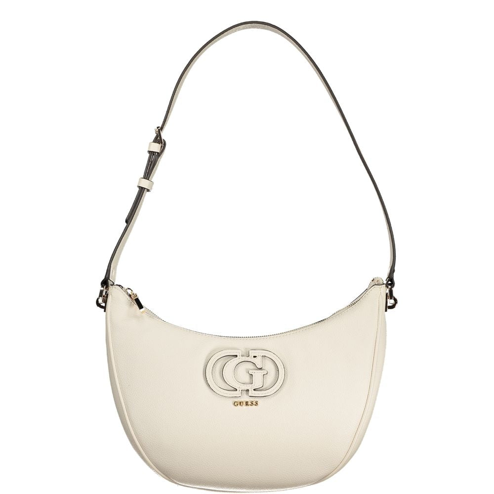 Guess Jeans Weiß Polyethylen Frauen Handtasche