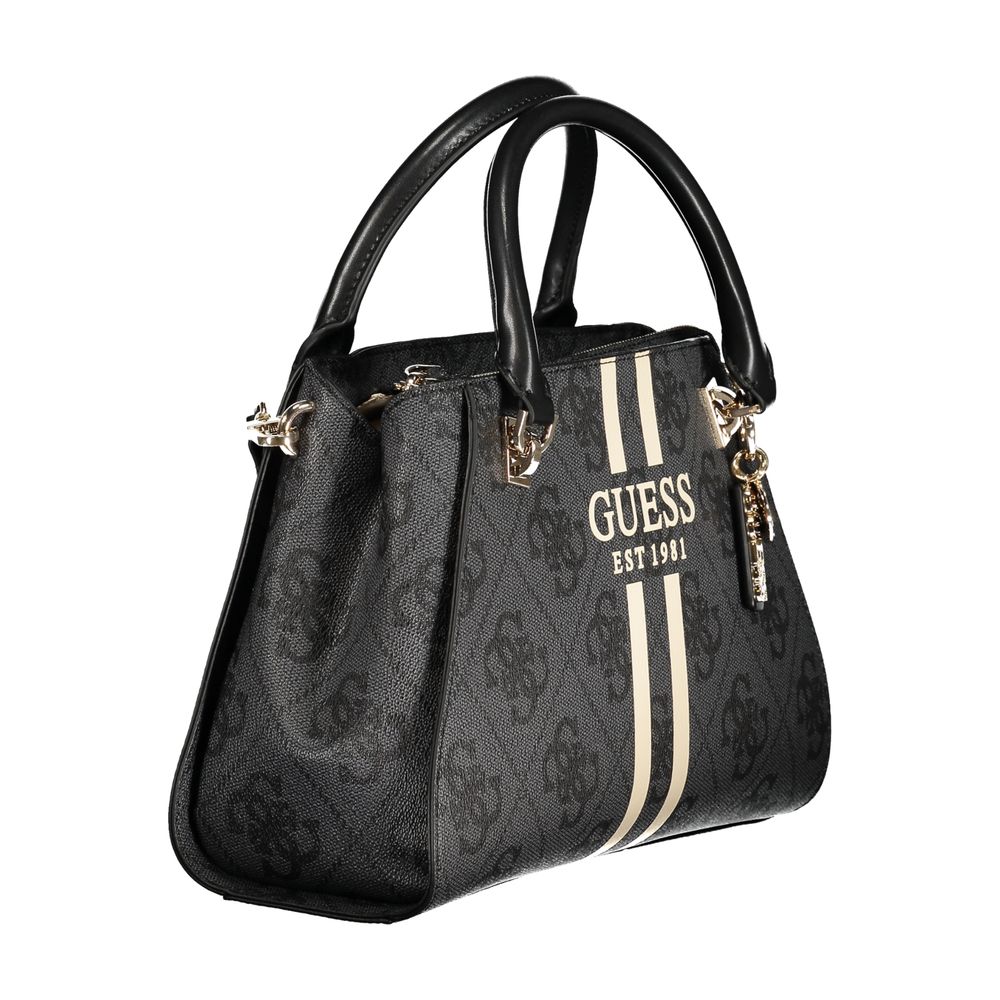 Guess Jeans Schwarz Polyethylen Frauen Handtasche