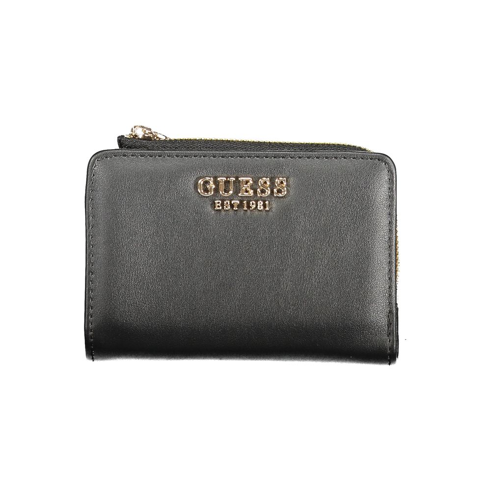Guess Jeans Schwarzes Polyethylen Portemonnaie für Frauen