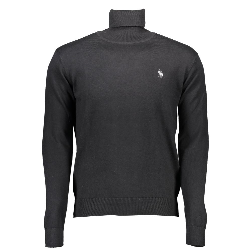 U.S. POLO ASSN. Schwarzer Baumwollpullover