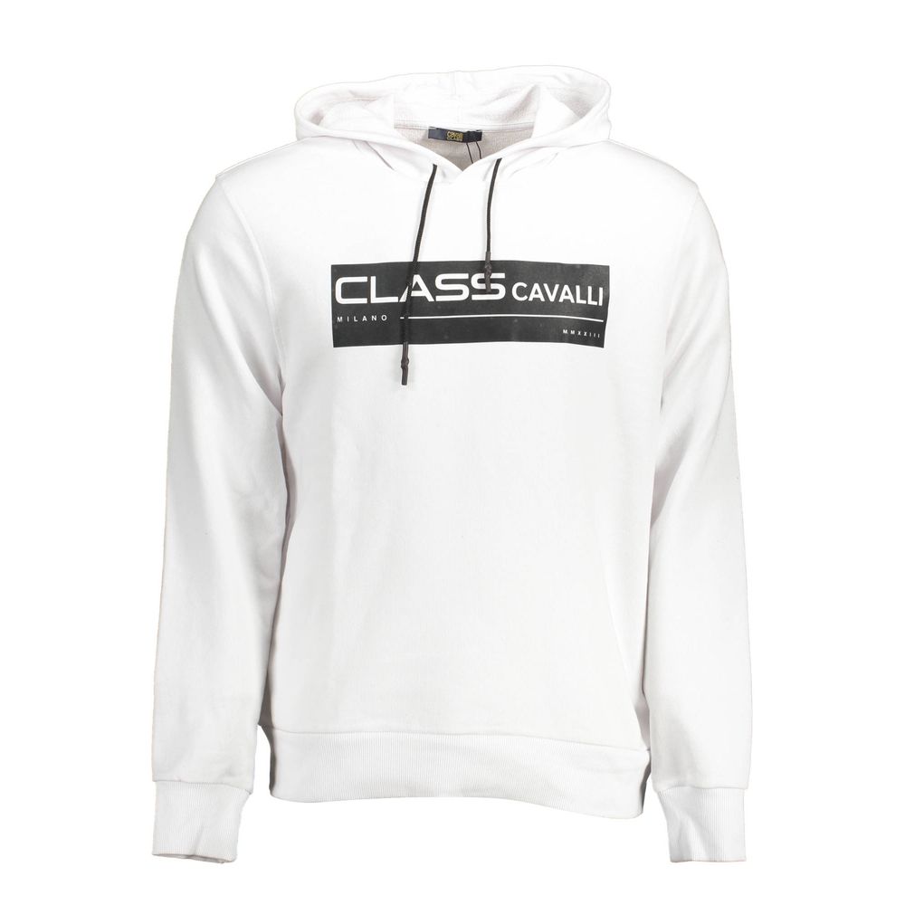 Cavalli Class Weißer Baumwollpullover