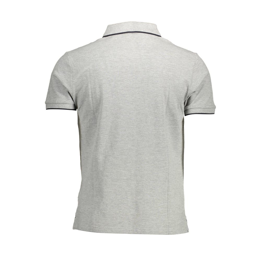 North Sails Graues Baumwoll-Poloshirt