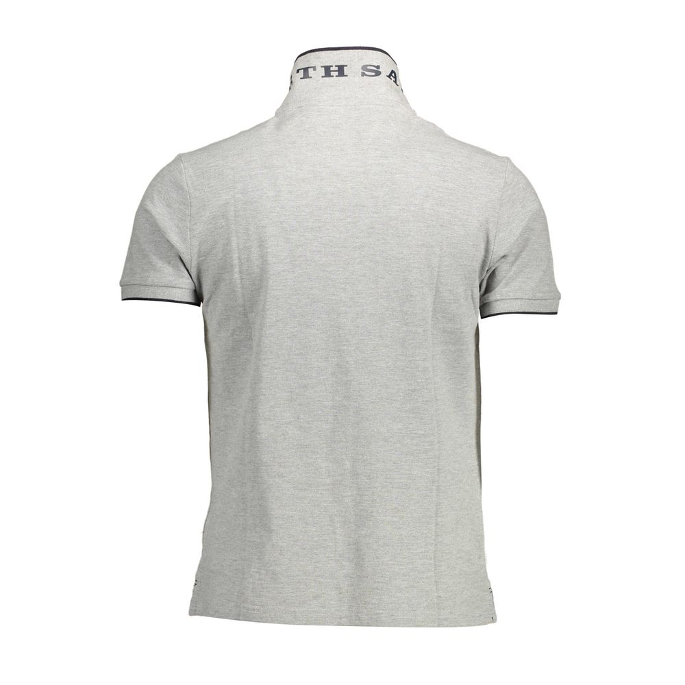 North Sails Graues Baumwoll-Poloshirt
