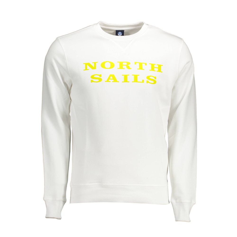 North Sails Weißer Baumwollpullover für Männer