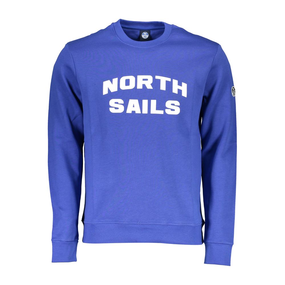 North Sails Blauer Baumwollpullover für Männer