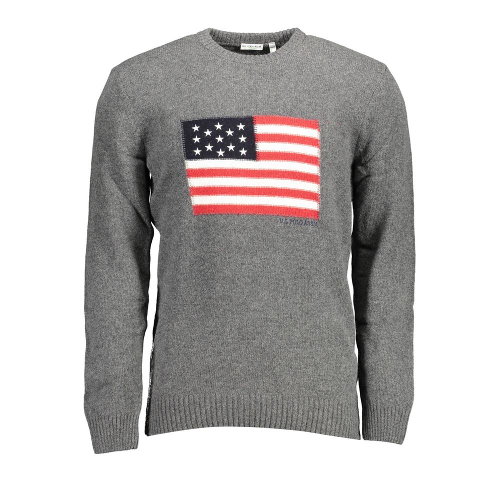 U.S. POLO ASSN. Grauer Pullover aus Wolle