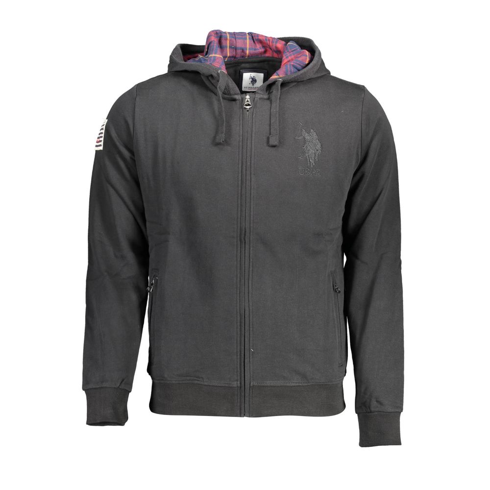 U.S. POLO ASSN. Schwarzer Baumwollpullover