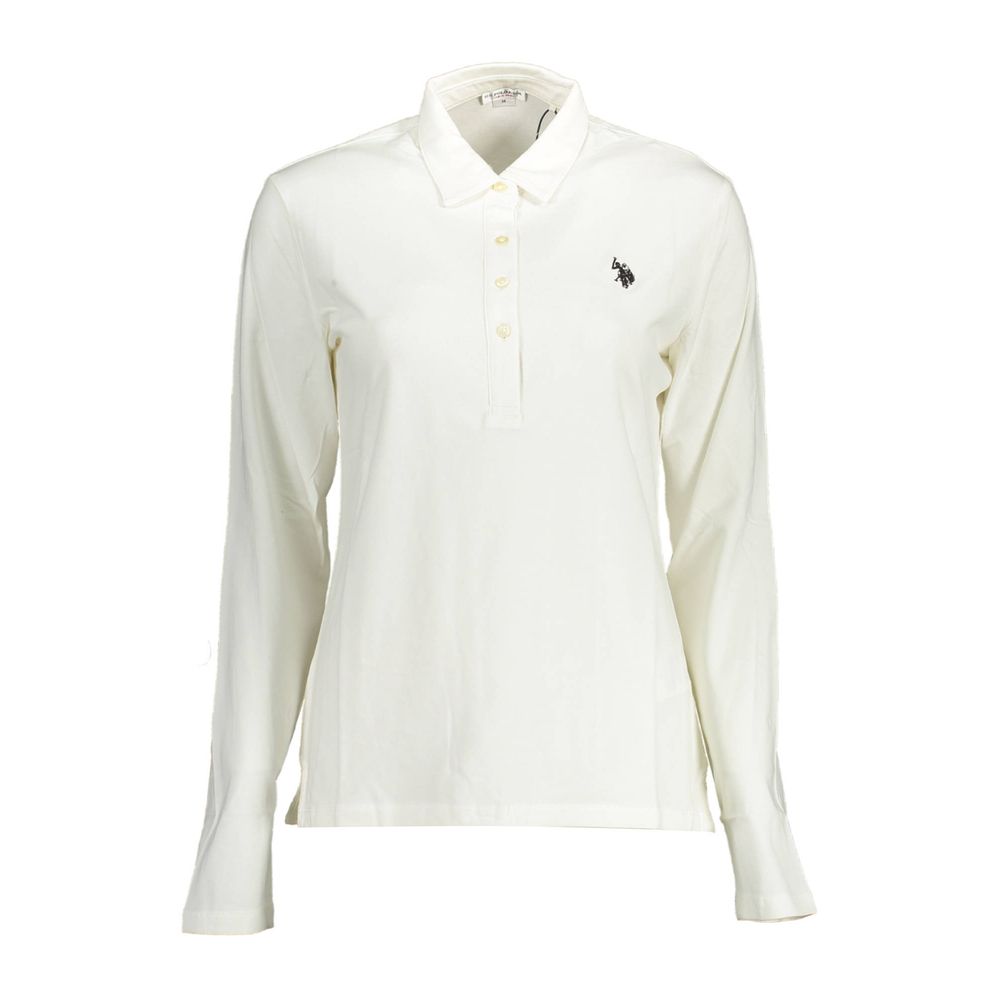 U.S. POLO ASSN. Weißes Baumwoll-Poloshirt