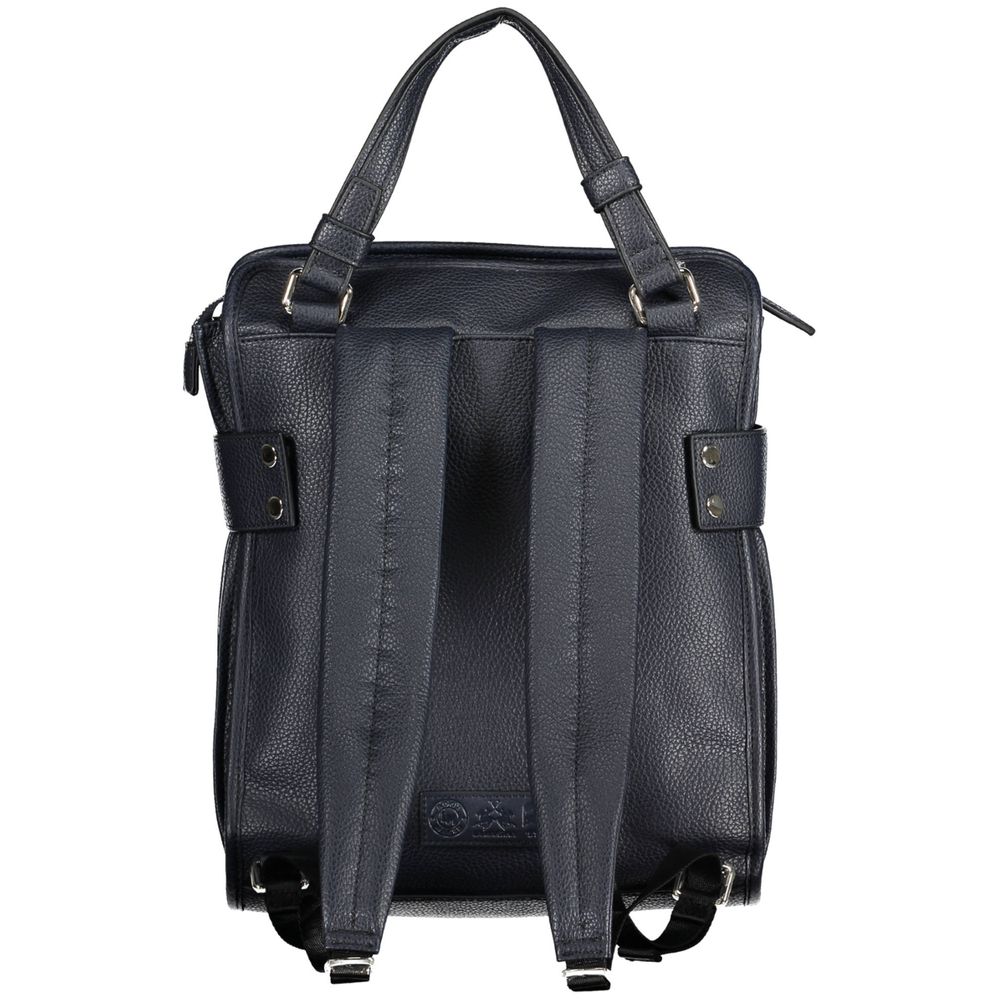 La Martina Blauer Polyethylen-Rucksack