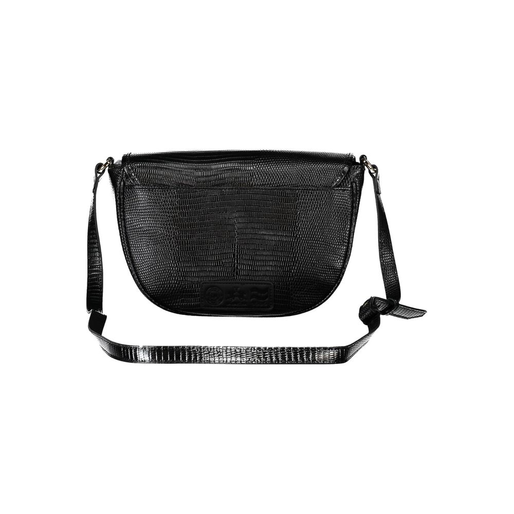 La Martina Schwarze Polyethylen-Handtasche