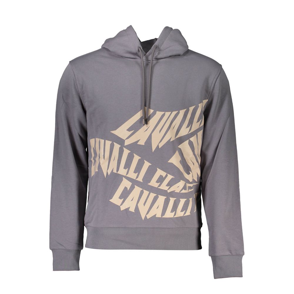 Cavalli Class Grauer Baumwollpullover