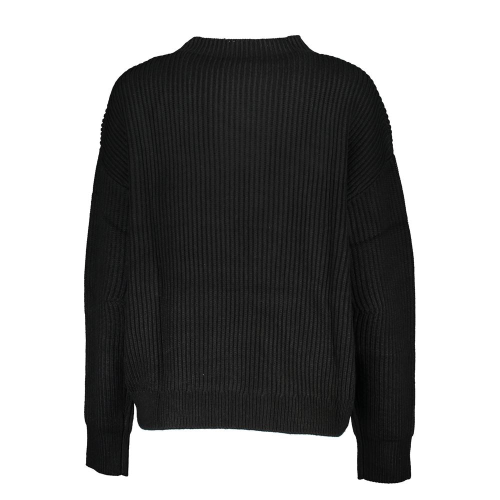Patrizia Pepe Schwarzer Stoffpullover