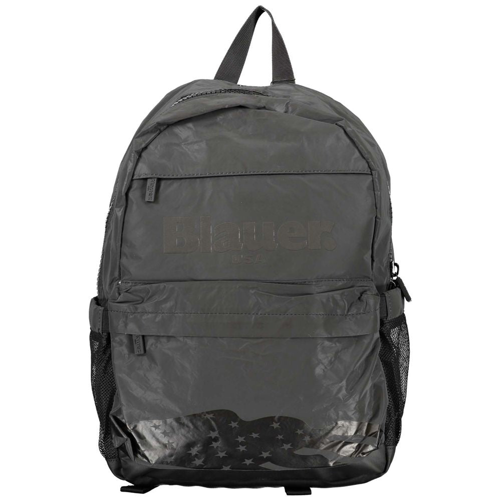 Blauer Schwarzer Polyester-Rucksack