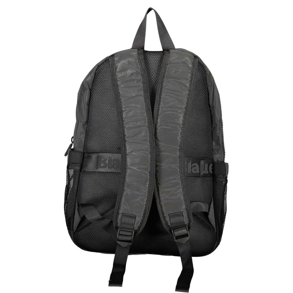 Blauer Schwarzer Polyester-Rucksack