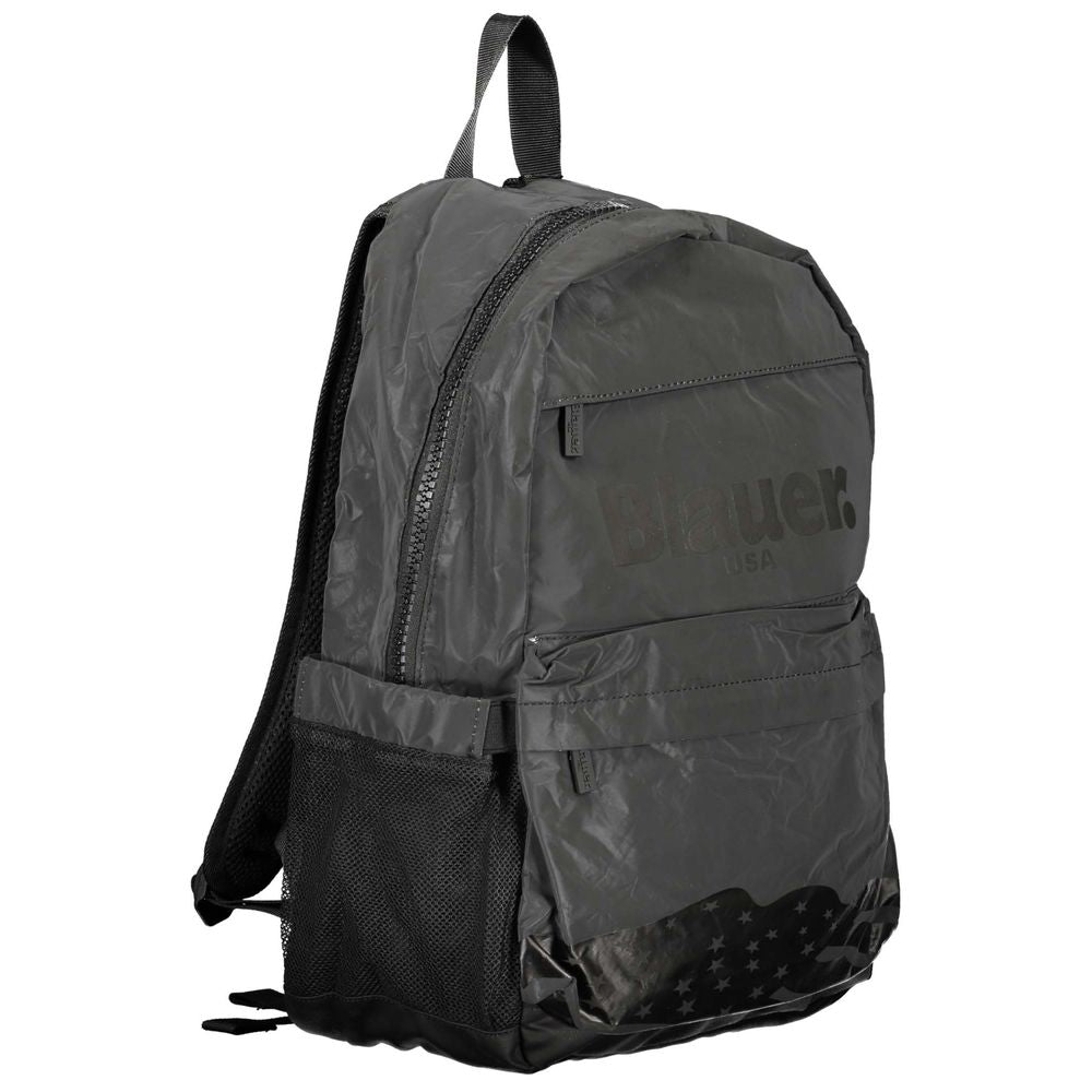 Blauer Schwarzer Polyester-Rucksack
