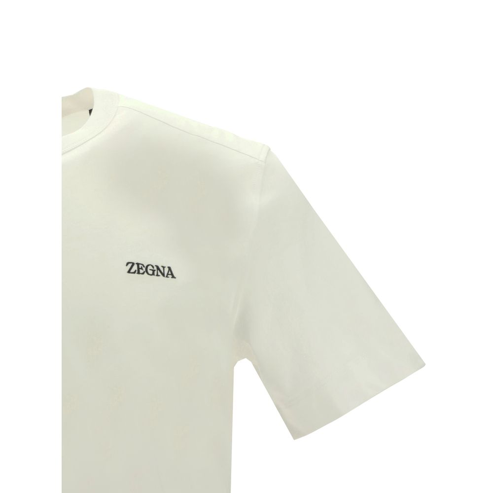 ZEGNA Baumwoll-T-Shirt in Weiß