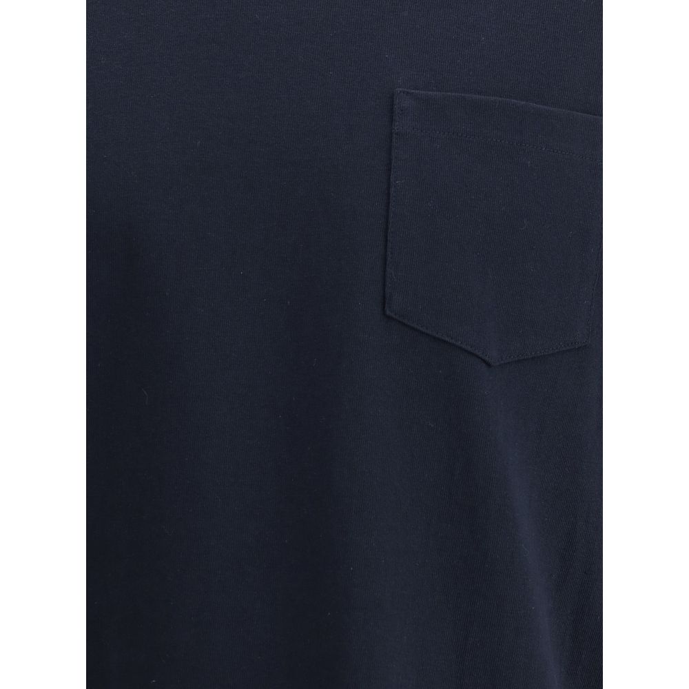 Sacai Schwarzes Baumwoll-T-Shirt