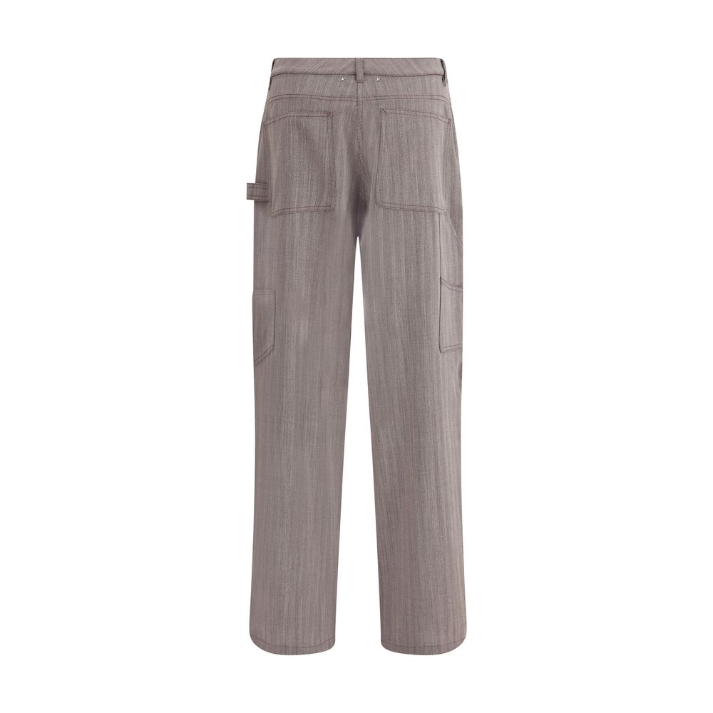 Golden Goose Braune Woll-Fleece-Hose für den Alltag