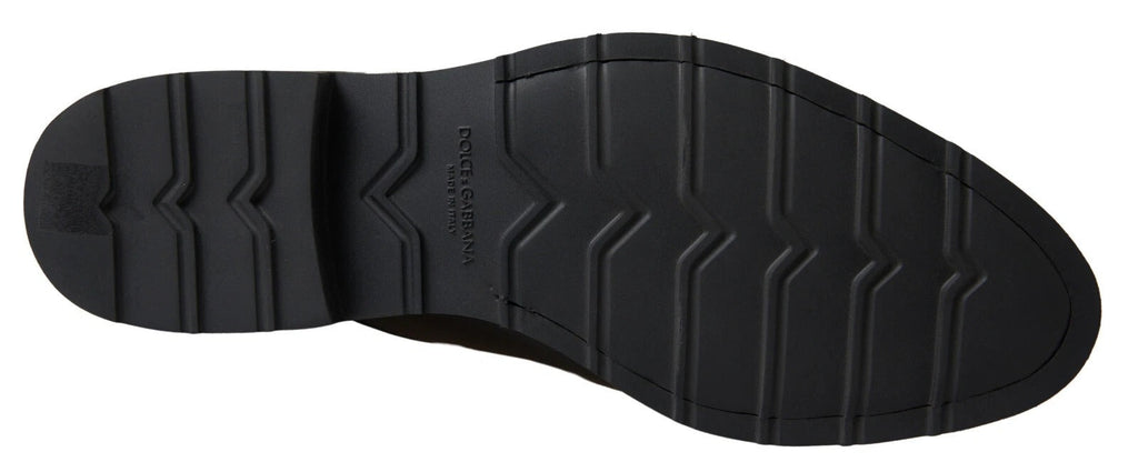 Dolce & Gabbana Schwarze weiße Lederschuhe für formelle Anlässe