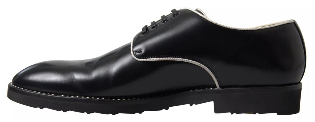 Dolce & Gabbana Schwarze weiße Lederschuhe für formelle Anlässe