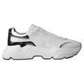 Dolce & Gabbana White Silver Leather Sport DAYMASTER Sneakers