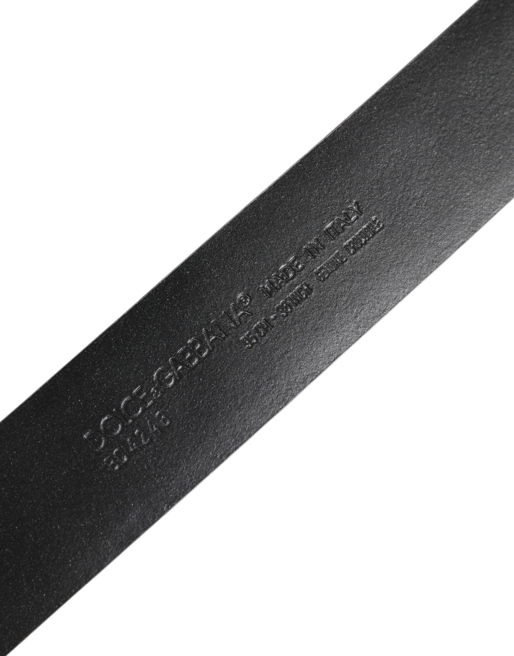 Dolce & Gabbana Schwarzes Exotenleder DG Logo Schnalle Gürtel