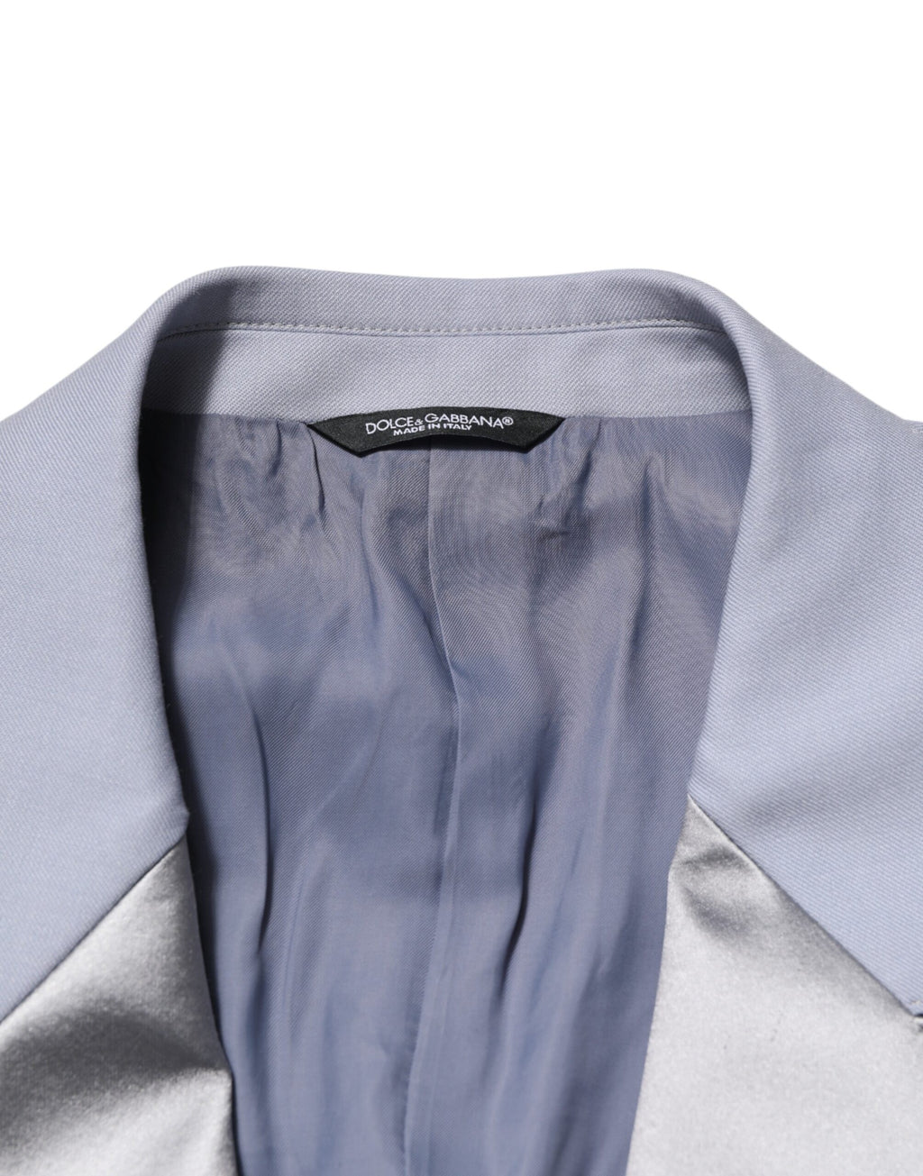 Dolce & Gabbana Grauer einreihiger Herren Anzug Blazer aus Wolle