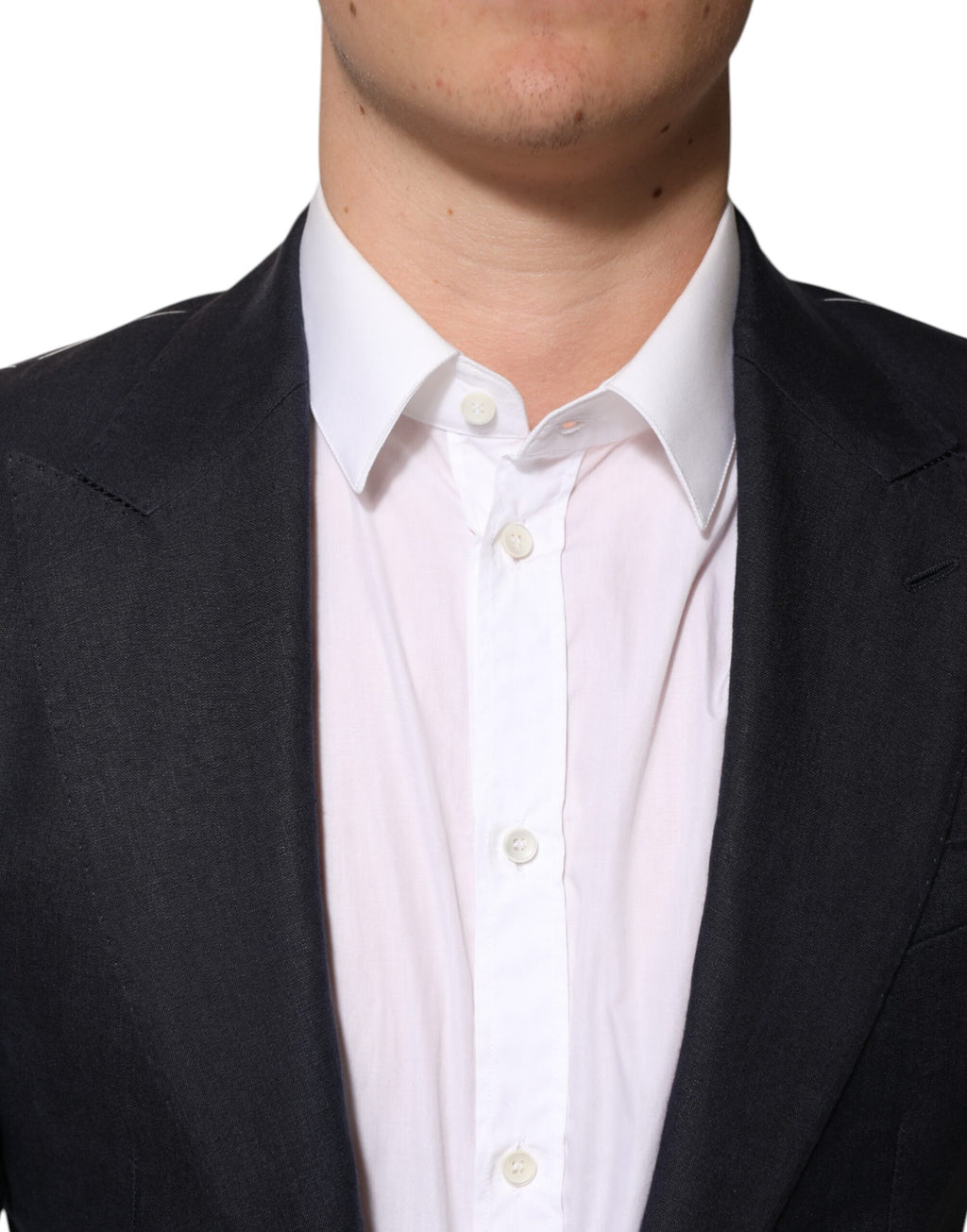 Dolce & Gabbana Dunkelblauer einreihiger Herren Anzug Blazer