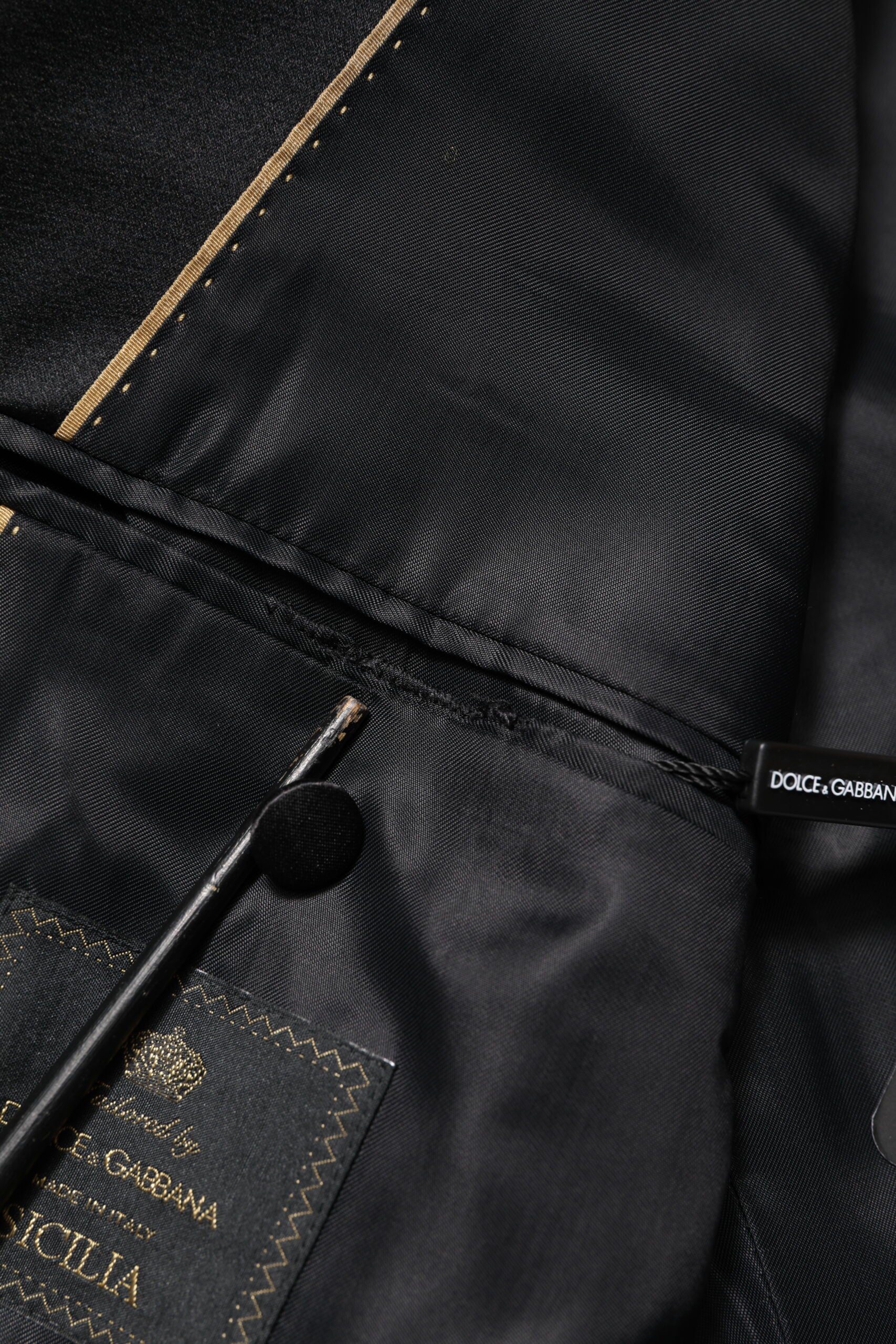 Dolce & Gabbana Orange SICILIA Zweireihiger Mantel Blazer