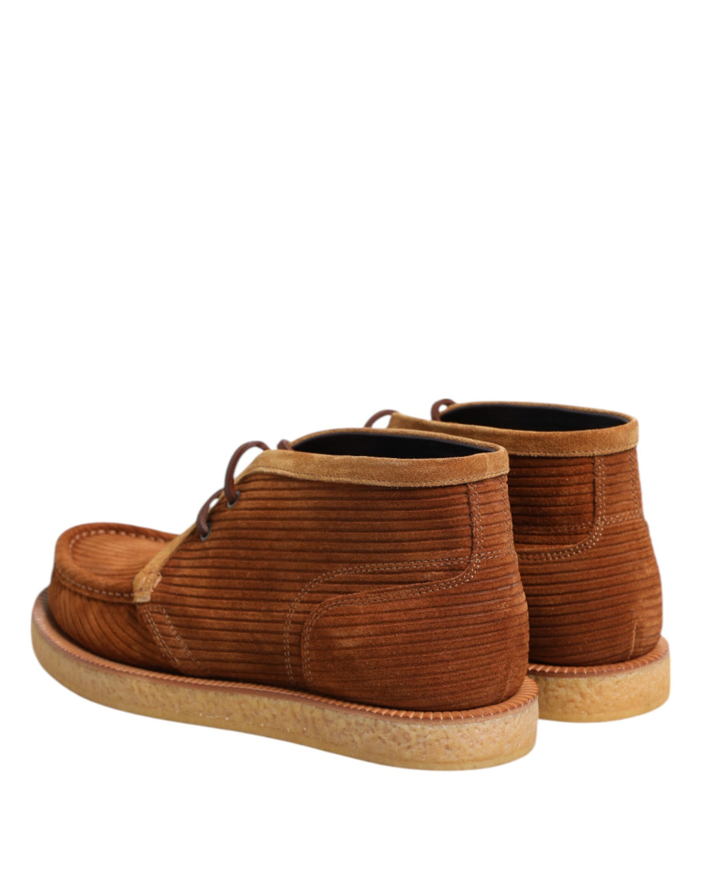Dolce & Gabbana Bruine Suède Nubuck Leren Desert Enkellaarzen Schoenen
