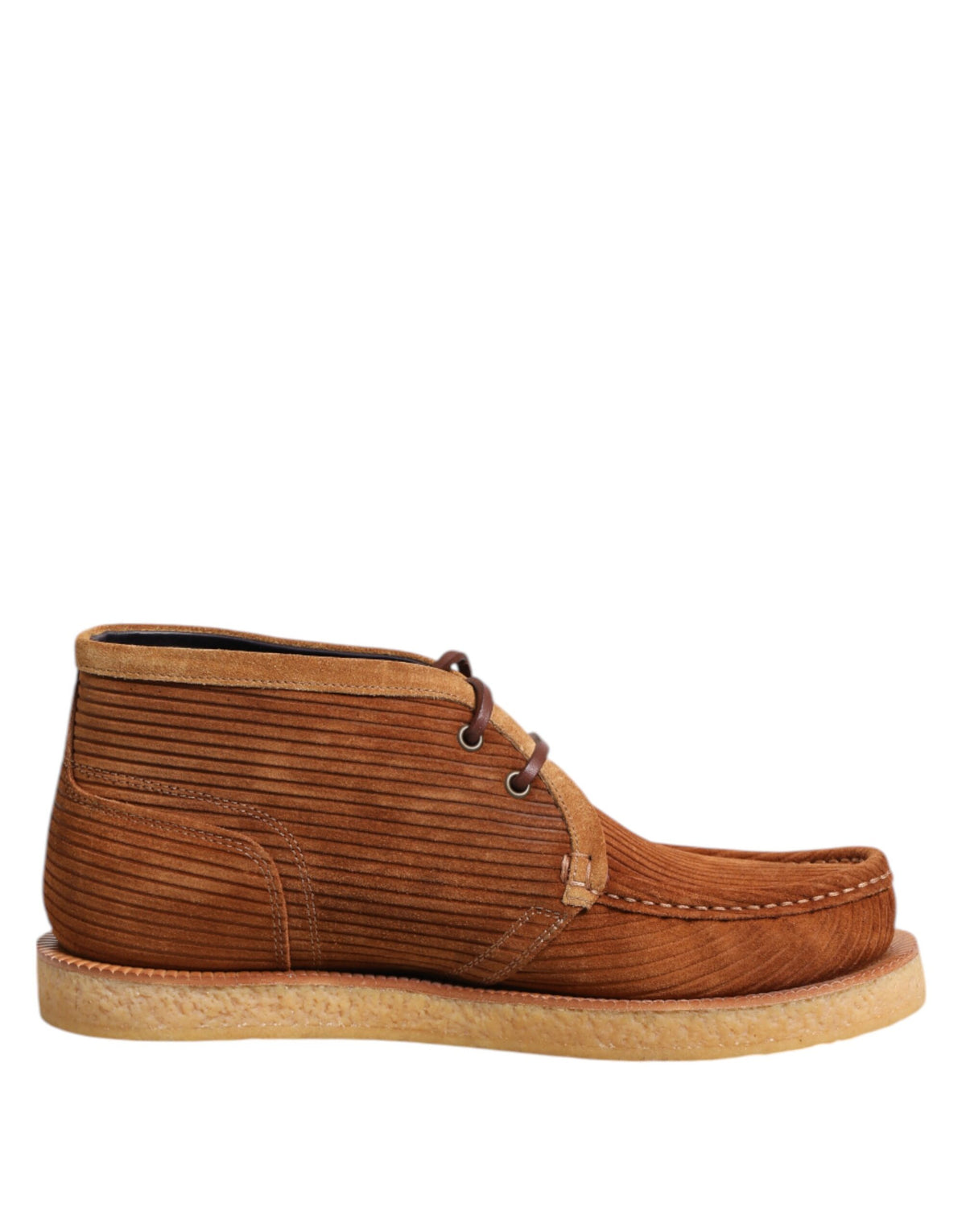 Dolce & Gabbana Bruine Suède Nubuck Leren Desert Enkellaarzen Schoenen