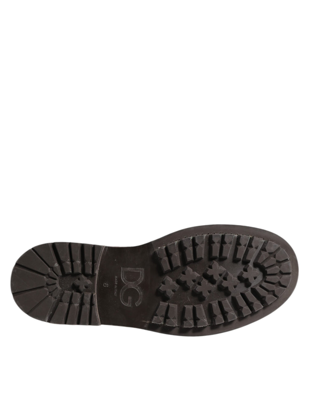 Dolce & Gabbana Braune Leder Distressed Brogue Schnürschuhe